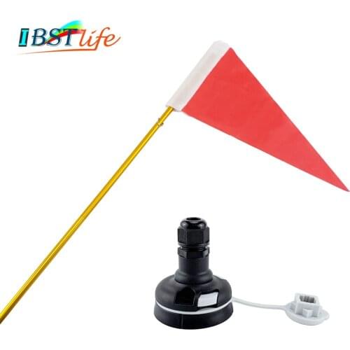 BSET MATEL 1.2m Safety Boat Flag Base Kit With Mount Base Fishing Canoe Kayak DIY Inflatable Dinghy Rowing Marine Accessories