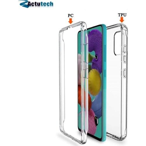 Full Body 360 Front Back Clear Phone Case For Samsung Galaxy A21S A51 A71 A50 A70 A10 A20E S8 S9 S10 Plus S20 Ultra S20FE Cover