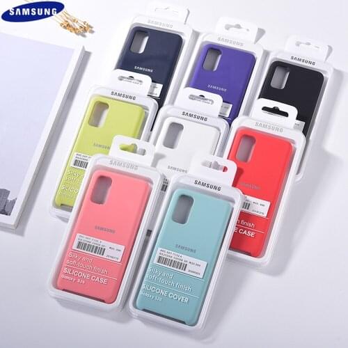 For Samsung S21 S20 S10 S9 S8 Note 10 Plus Note 20 S21 S20 Ultra 5G S7 Edge S10 E Case Silicone Smooth Soft Touch Cover With Box