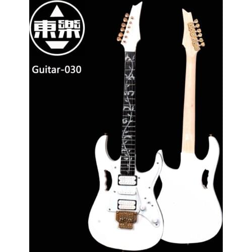 Wooden Handcrafted Miniature Guitar Model guitar-030 Guitar Display with Case and Stand (Not Actual Guitar! for Display Only!)