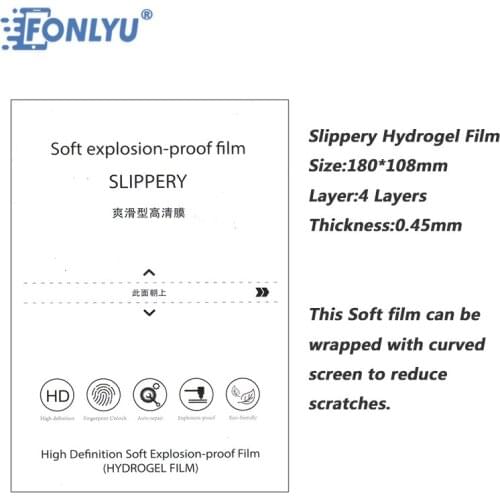 FONLYU 30pcs HD Slippery Hydrogel Film For Mobile Phone Screen Protector Film Cutting Machine Phone Cutting Plotter F150
