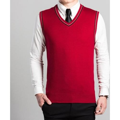 Hot sale knitted sleeeveless cashmere sweater solid color cashmere vest for man 2016