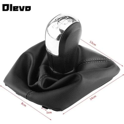 Chromed 5/6 Speed MT Gear Shift Knob for Skoda Octavia A5 MKII 2004-2012 MK2 Gearshift Gaitor Boot Cover Frame Case MK II MK 2