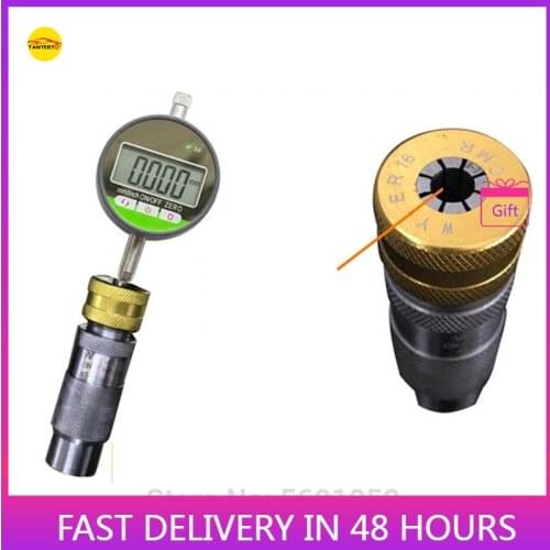 Used For Denso Common Rail Injector Armature Lift AHE Travel Measuring Tool Seat With Dial Gauge Micrometer