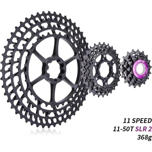 11s 11-50T SLR 2 Cassette MTB 11Speed Wide Ratio UltraLight 368g CNC Freewheel Mountain Bike Bicycle Parts for X 1 9000
