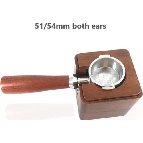 Coffee Powder Seat Italian Solid Wood Coffee Press Base Handle Support Frame Coffee Machine Support Base Rack Barista Tools