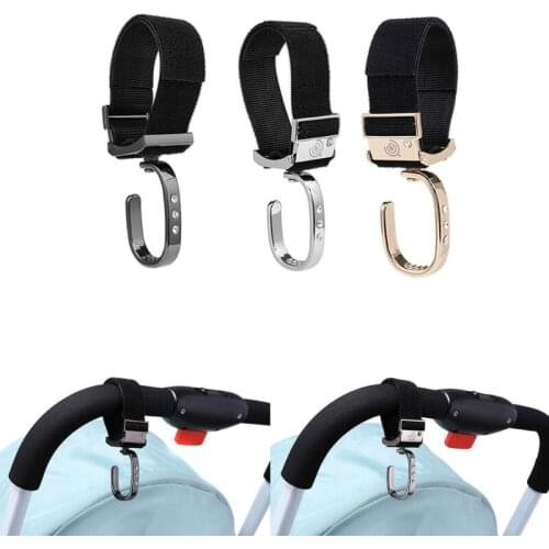 Baby Stroller Hook 360 Degree Rotation Pushchair Hanger Pram Cart Shopping Bag Clip Holder Organizer