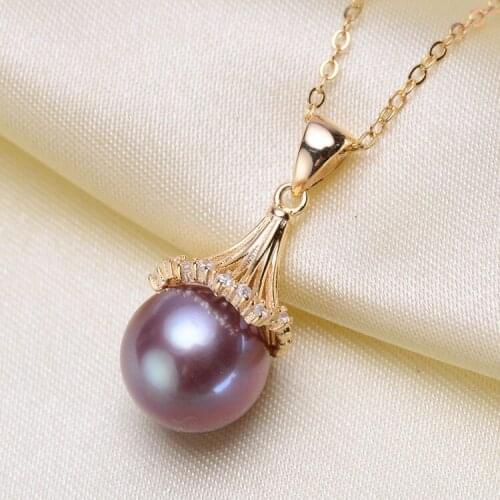 2 Color 925 Silver Pearl Pendant Hot Promotion Necklace Pendant Setting Findings Jewelry Parts Fittings Women Accessories