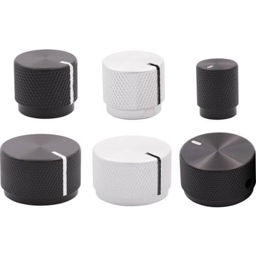 KYYSLB Diameter 12 20 30MM Aluminum Alloy Knob Tube Amplifier Power Amplifier Volume Potentiometer Knob Front CD Knob