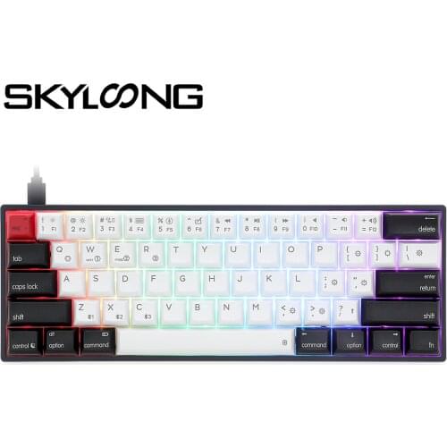 SKYLOONG AK61S Mini Teclado Mechanical Keyboard Stepped Keycap Gateron Gamer 60% Bluetooth Dual-Mode Version Mechanical Switches
