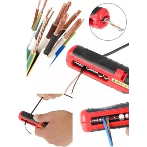Multi-function Electric Wire Stripper Pen Wire Cable Pen Cutter Rotary Coaxial Cutter Stripping Machine Pliers Tool