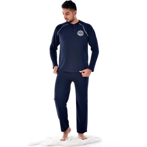 Pemilo Male 915 Winter Pajamas set Navy Blue