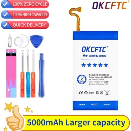 EB-BG965ABE 5000mAh OKCFTC Original Battery For Samsung Galaxy S9 Plus SM-G965F G965F G965DS G965U G965W G9650 S9+ High Capacity