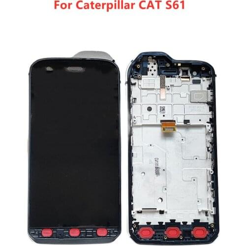 Original For Caterpillar CAT S61 5.2" Full LCD Display With Frame + Touch Screen Digitizer Assembly + Gift Tools