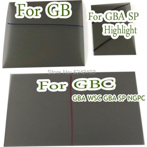 Polarized Polarizer Filter Film Sheet For Gamboy GB for GBA SP Highlight for GBC GBA WSC GBA SP NGPC Backlit Screen Modify Part