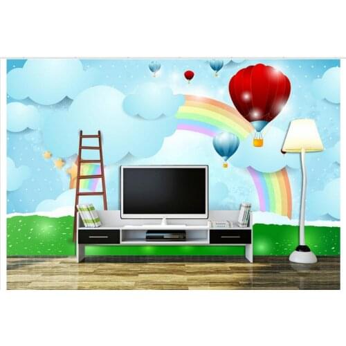 Custom mural 3D non-woven wallpaper 3 d children room bedroom wall painting in the background Childrens paintings
