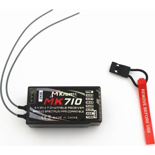 DSMX PPM RC Receiver Receptor Acceptor AR7000 MK710 2.4GHz 7CH RX Support SPEKTRUM DX6i DX7 DX8 JR DSX7 DSX9 for RC Quadcopter