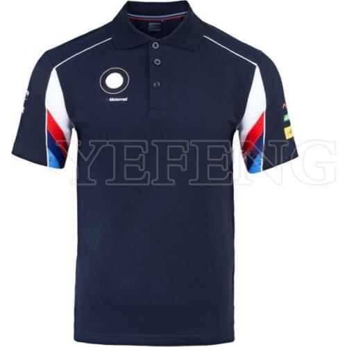 Polo Shirts For BMW Motorrad Motorcycle Scooter MTB Bike Offroad Scooter Riding Summer Short Sleeve Mens Quick Dry T-shirt