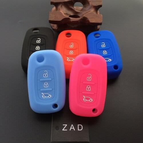 ZAD Silicone Remote key shell fob auto parts Car Key Case Cover For LADA Priora Sedan sport Kalina Granta Vesta X-Ray XRay