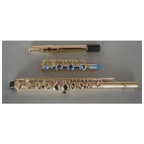 Excellence 17 closed hole flute C key Gold lacquer Body E key