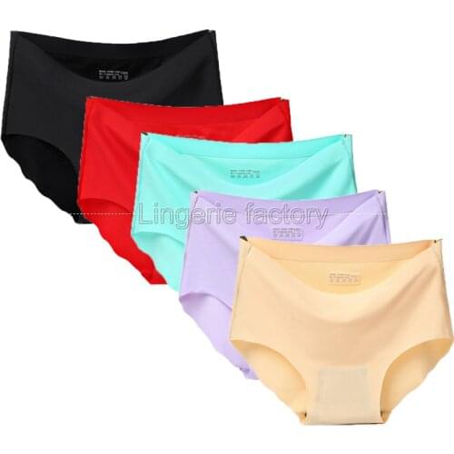 Top quality 3XL Womens Sexy seamless Panties Underwear Briefs Nylon Silk for Girls Ladies Bikini Drop shipping wholesale