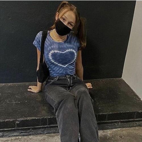 Fashion Streetwear Womens Short Sleeve Tops Female Shirts Summer Tops Tees