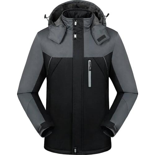 Winter Mens Clothing Fashion Jacket Men Windbreak Thick Warm Parkas Windproof Plus Velvet Coats Male Hooded Outwear Fleece