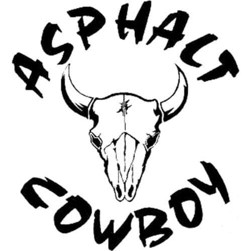 15.9cm*17.5cm Asphalt Cowboy Fashion Car-Styling Vinyl Car Sticker S4-0446