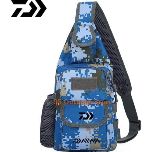 2021 Daiwa Fishing Chest Bag Casual Shoulder Messenger Bag Outdoor Multifunctional Canvas Chest Bag DAWA Fisherman Storage Bag