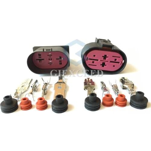 4 Pin 1J09064 1J0906444 1J0906234 Auto Wiring Sensor Connector Fan Socket For VW Passat B7 Tiguan Golf Skoda Octavia Yeti Audi