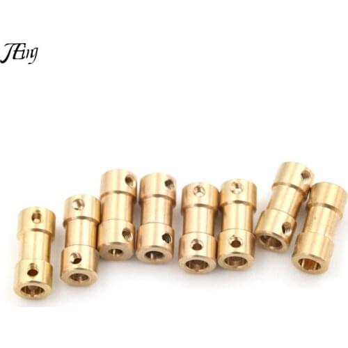 8Sizes 2mm 5 Connectors Boat Rc C22 Coupling Coupler Motor Transmission Connector Drive Shaft Brass Flexible Motor Shaft