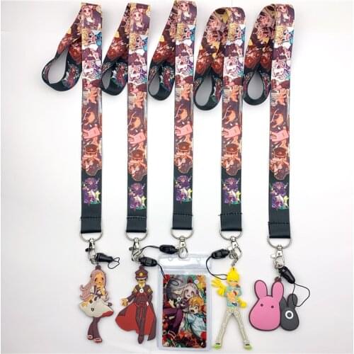 Anime Toilet-Bound Hanako kun Lanyard Neck Straps Holder Pendant Keyring Charms Mobile Phone Cosplay Keychain Accessories Gift