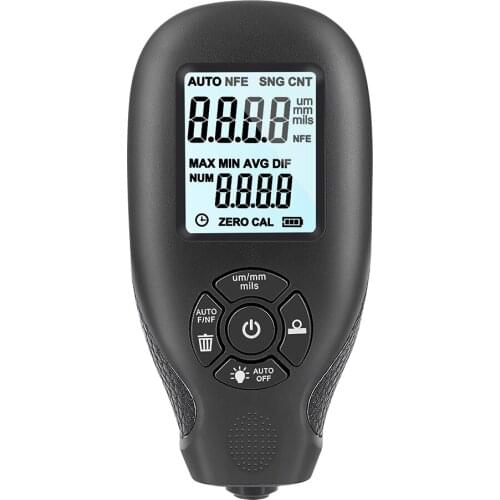 HW-300 0-2000UM High-precision Digital Backlight Automobile Film Thickness Meter Car Paint Coating Thickness Tester Gauge Tools