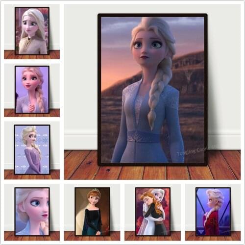 Disney Frozen Princess Aisha Canvas Painting Cartoons Movie Posters Wall Art Pictures Cafe Bar Hotel Dorm Living Bedroom Decor