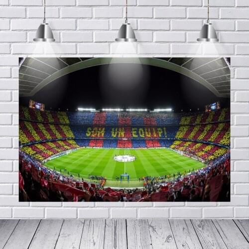 Photography Backdrops Football Soccer Stadium Audience Platform Custom Washable Wrinkle Free Photo Studio Background Backdrop