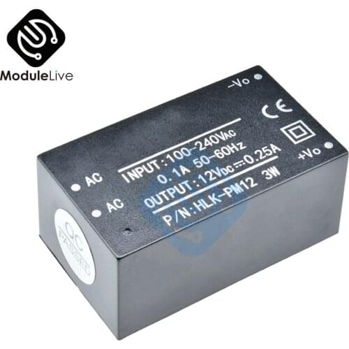 HLK-PM1 2AC-DC 220V to 12V Buck Step Down Power Supply Module Converter Intelligent Household Switch