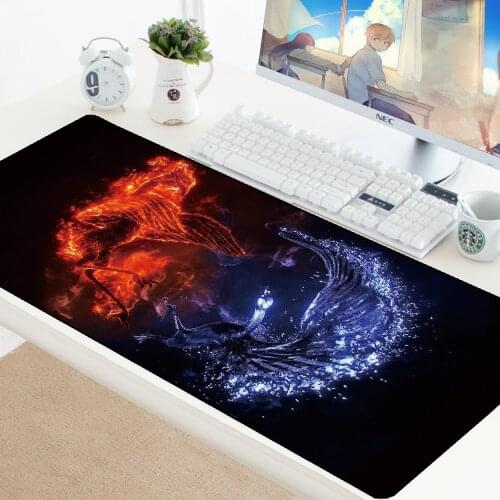 90*40cm Gaming Mouse Pad Large XL Dragon Computer Mousepad XL Rubber DIY Desk Mat for Laptop for LOL Dota 2 Desk Protector Pads