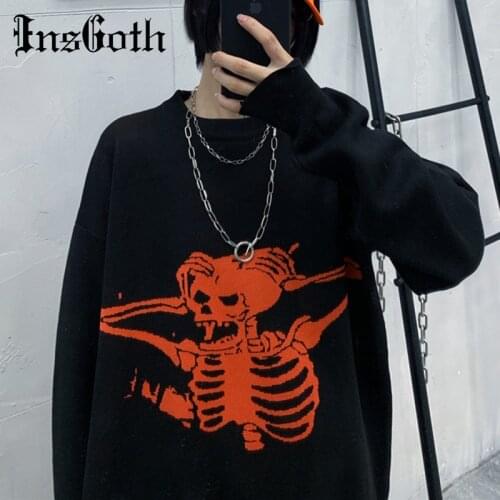 INSGOTH Women's Sweaters And Cardigans