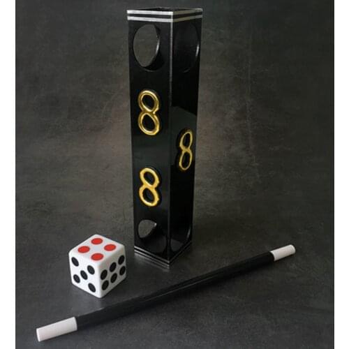 Jumbo Dice Tunnel -Magic Tricks Magic Props Mentalism,Close Up Street Magic,Gimmick,Professional Magician Toys,Fun