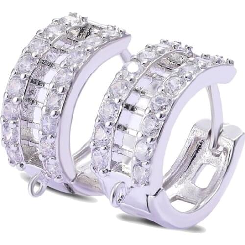 Juya DIY Basic Hoop Supplies Fastener Leverback Bails Earrings Hooks Material For Fashion Dangle Making