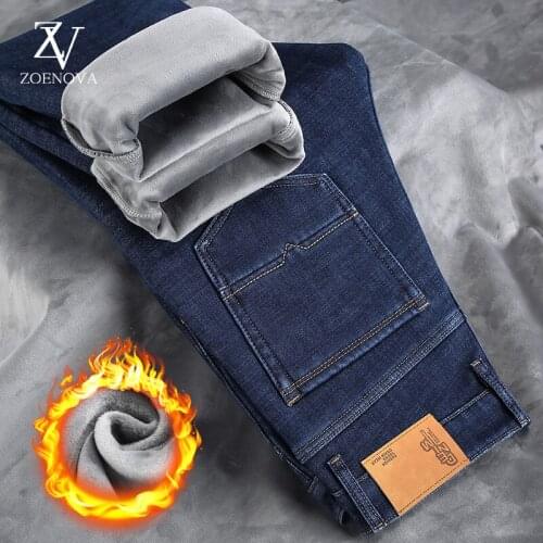 Мужские джинсы на флисе KEZONA China At AliExpress
