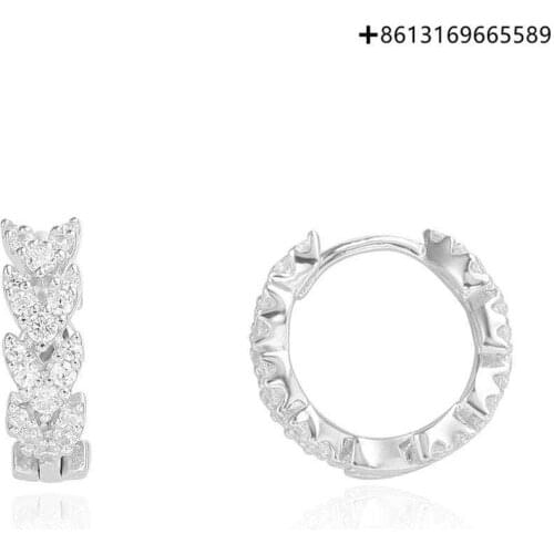 Copies 1:1 Small 'Couture' Hoop Earrings In Pair-Silver Earrings Are Free Of Charge
