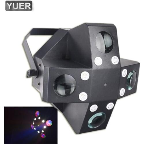 Colourful LED Combined Effect Laser Light Strobe Pattern Lighting DMX Voice Control Disco Effect For DJ KTV Club Bar Home Party