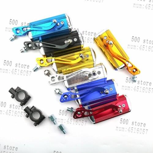 Good quality 7 colors 8mm 10mm Motorcycle Mirror Moto Bike Rearview Mirror Rear-View Mirrors Alloy Motorcycle