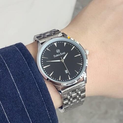 PABLO RAEZ Whosale Price New Fashion Man Stainless Steel Retail Watch High-Grade Male Luxury Wristwatch Design Clock Nice Table