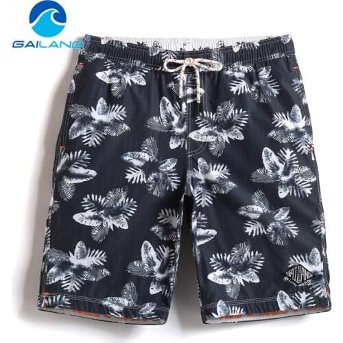 Gailang Brand Mens Beach Board Shorts Quick Drying Men Short Bottoms Bermuda Casual Polyester Swimwear Swimsuits Plus Big Size