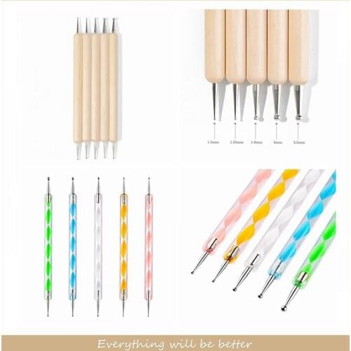 Dotting Tools Painting Stencils Diy Stone Embossing Starter Drawing Stylus Pens Art Kit Pottery Sculpture Handicraft Make Cards