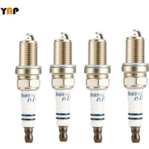NEW 4pcs China Iraurita Spark Plugs FOR FITMITSUBISHI Lancer Outlander 4G69 2.4L L4 16V K6RIU LZFR6AI 2003-2008
