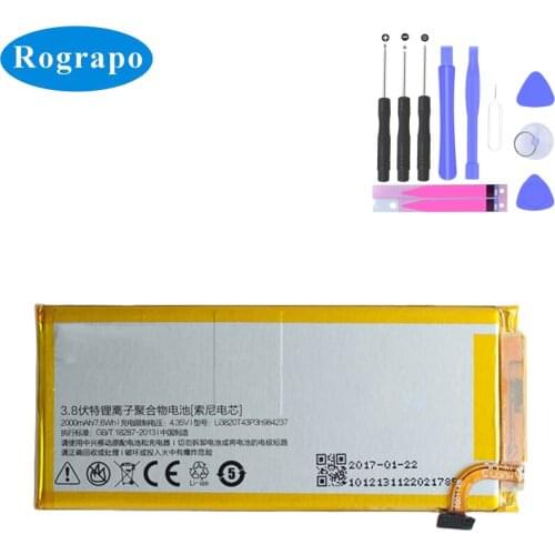 New 2000mAh Li3820T43P3h984237 Replacement Battery For ZTE Nubia Z5S mini NX403A Batterie Cell Mobile Phone Batteries