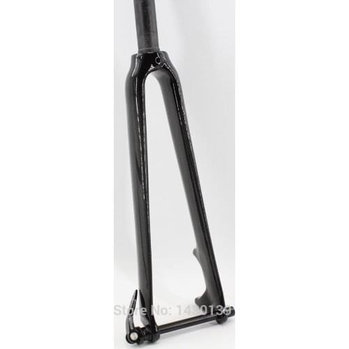 New 700C Fixed Gear Track Road bike 3K full carbon fibre disc brake bicycle front fork carbon thru axle straight tube Free ship